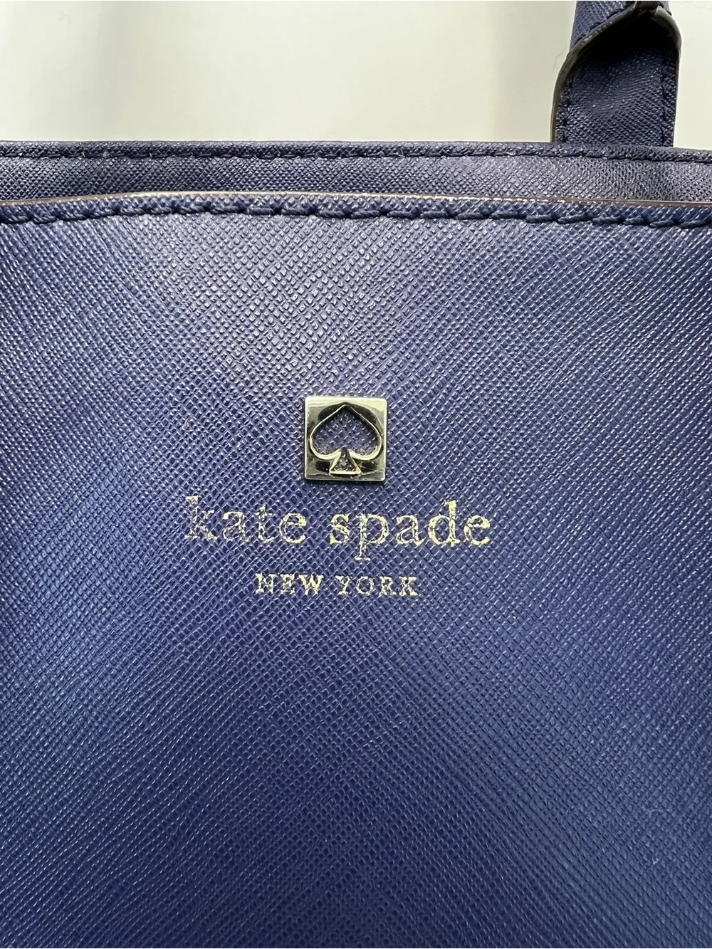 Kate Spade Cove Street Provence Blue Leather Satchel WKRU2790 Gold Hardware